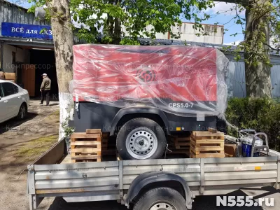 Аренда дизельного компрессора с отбойными молотками фото